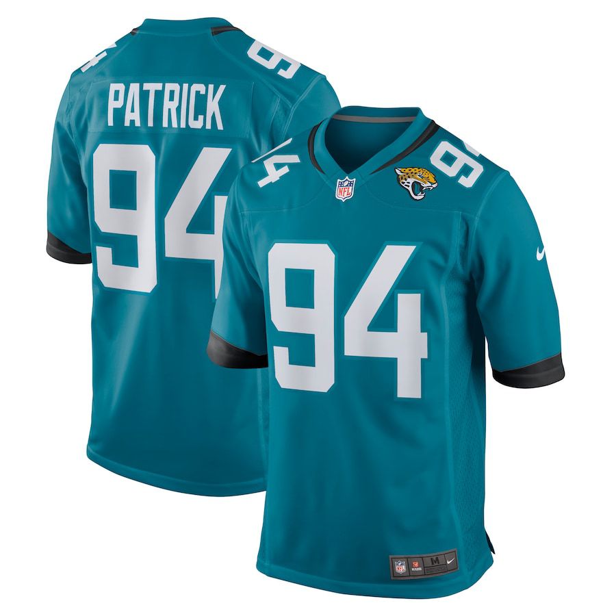 Men Jacksonville Jaguars 94 Aaron Patrick Nike Green Game NFL Jersey